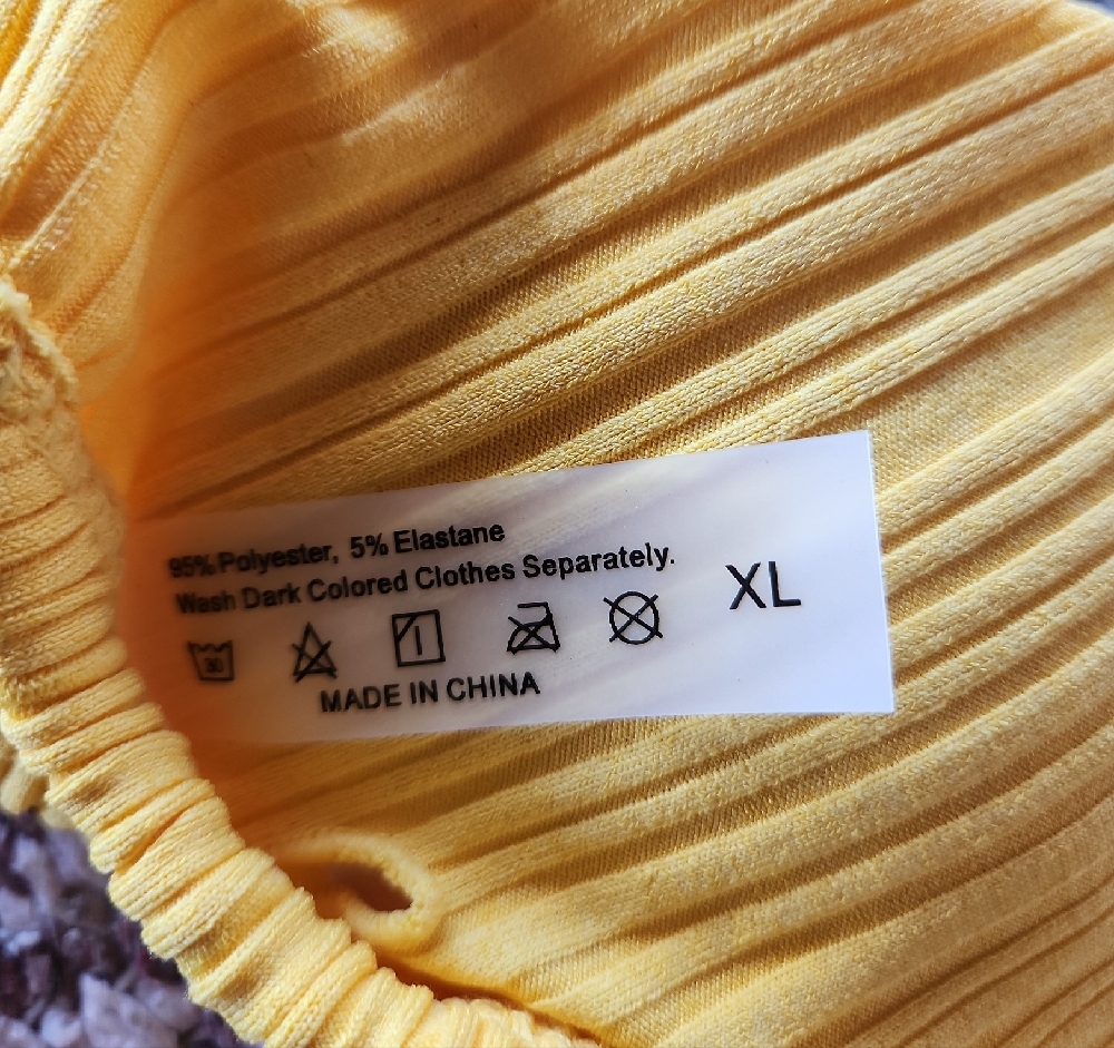 Yellow Ribbed Bikini Set - Picture 3 of 3